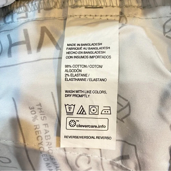 NWT Van Heusen Cargo Shorts 36 Stretch Cotton 8in Inseam- Stone Grey - Picture 13 of 16